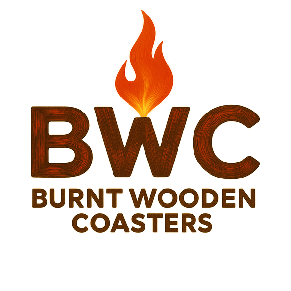 Burnt Wooden Coasters