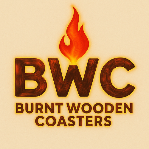 Burnt Wooden Coasters