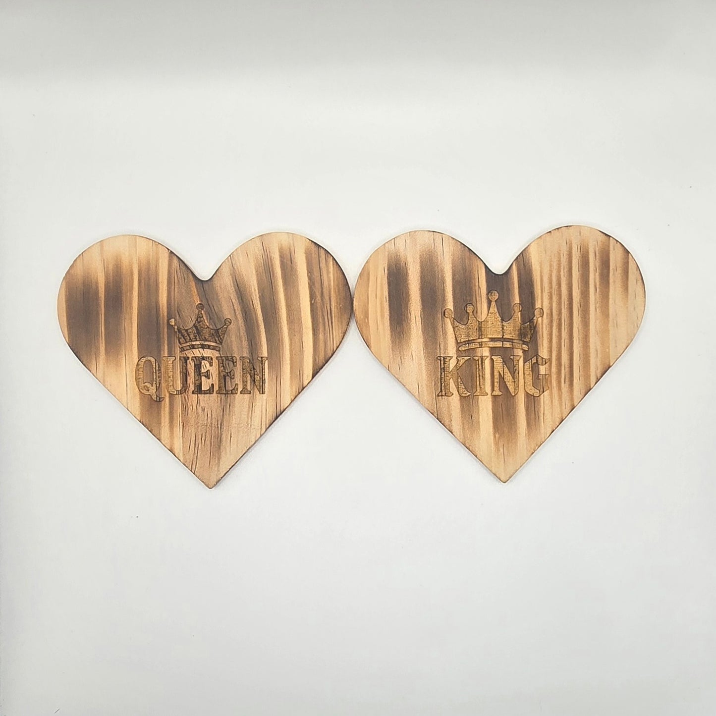 Valentine's Day Edition - Engraved Wooden Coasters (Set of 2)